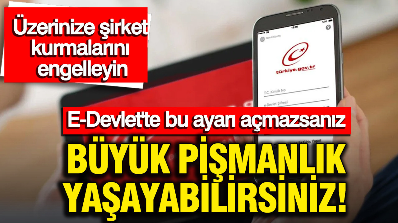 E-Devlet Üzerinden Şirket Kurulumuna Karşı Kendinizi Koruyun: TC Kimlik Kısıtlama Özelliğini Aktif Edin