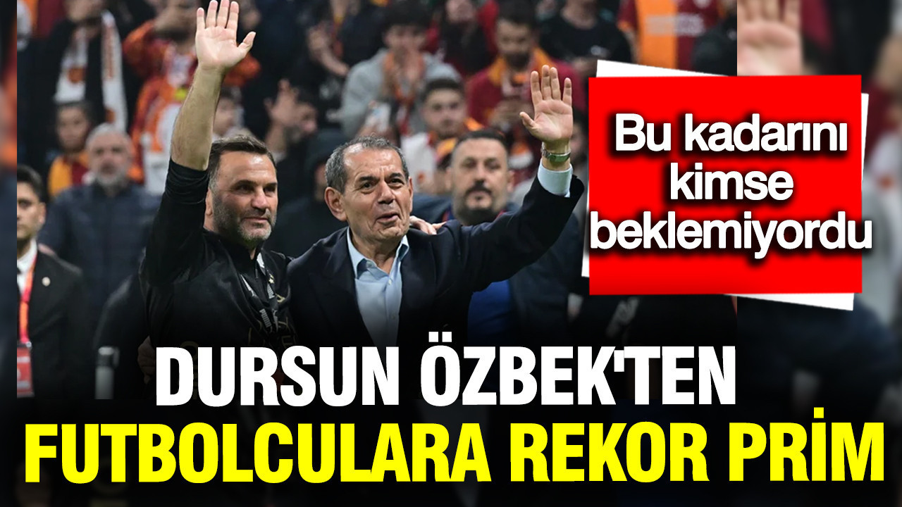 Dursun Özbek’ten Galatasaraylı Futbolculara Rekor Prim Müjdesi! Şampiyonluğa Bir Adım Kaldı