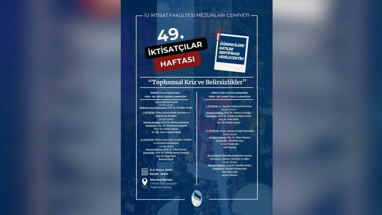 49. İktisat Haftası İFMC’de Başlıyor